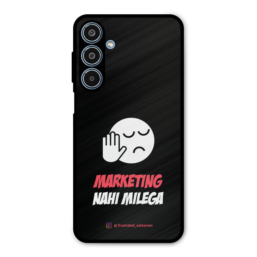 Marketing Nahi Milega Black Metal Back Case for Galaxy M35