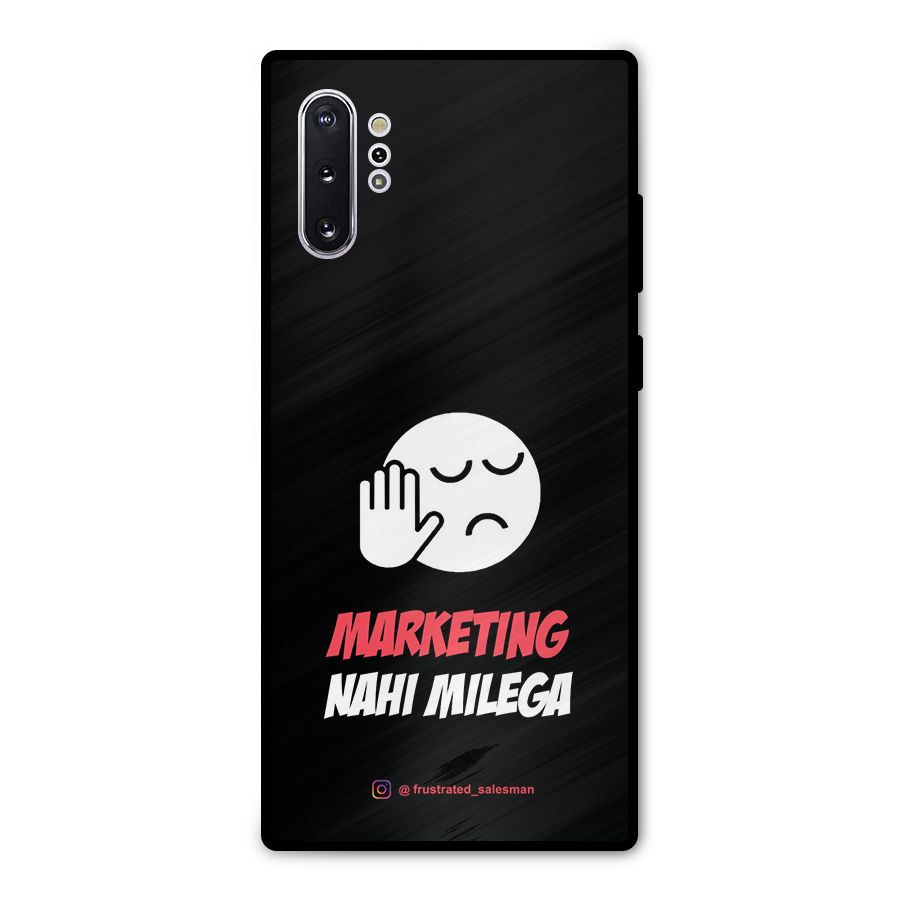 Marketing Nahi Milega Black Metal Back Case for Galaxy Note 10 Plus
