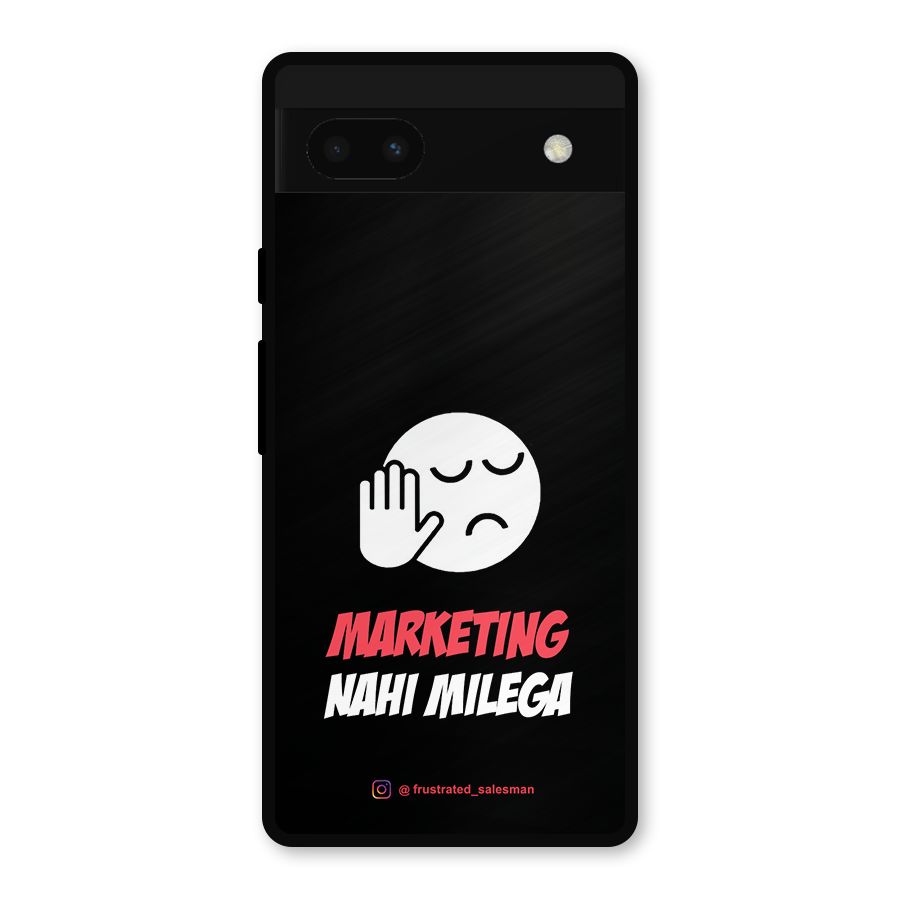 Marketing Nahi Milega Black Metal Back Case for Google Pixel 6a