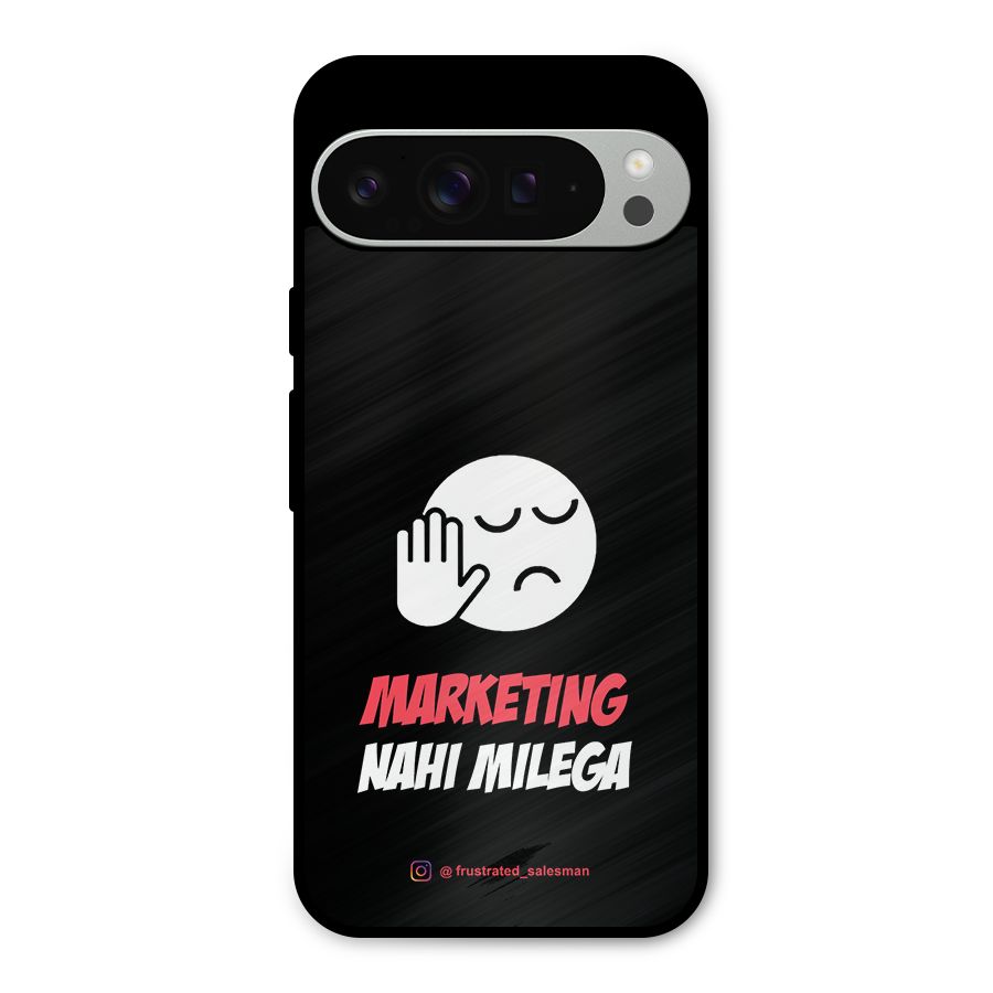 Marketing Nahi Milega Black Metal Back Case for Google Pixel 9 Pro XL