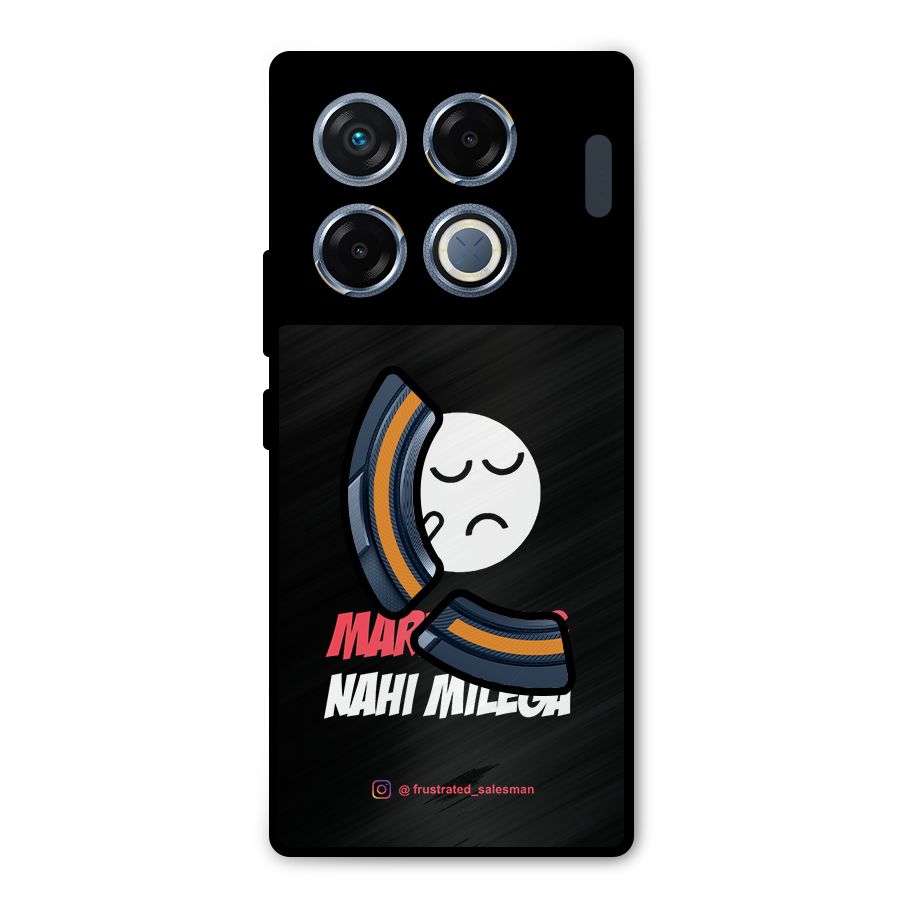 Marketing Nahi Milega Black Metal Back Case for Infinix GT 20 Pro