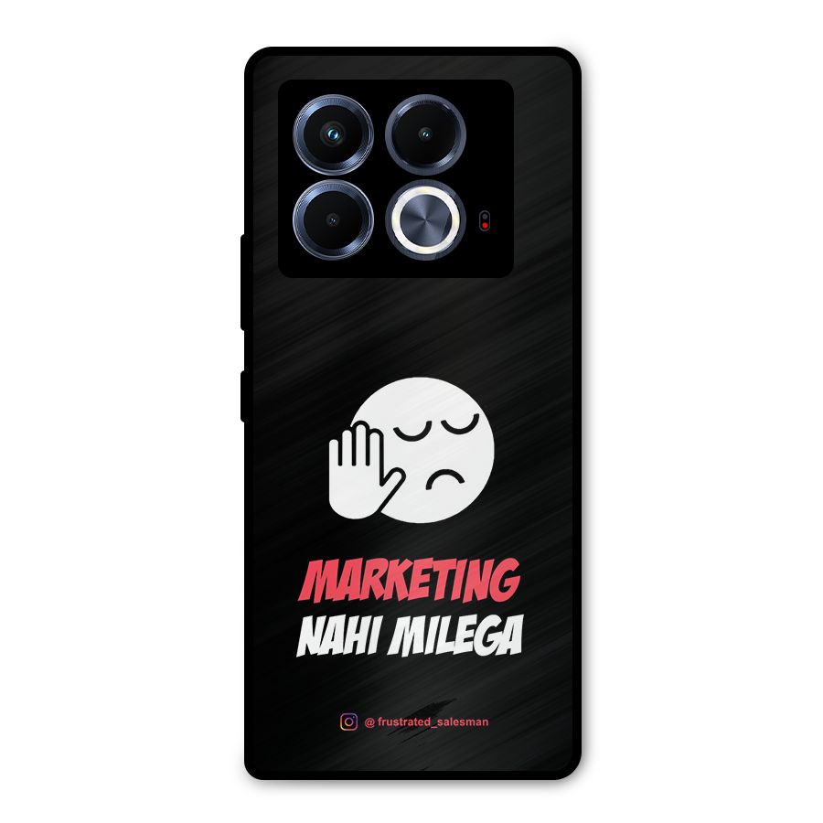 Marketing Nahi Milega Black Metal Back Case for Infinix Note 40 5G