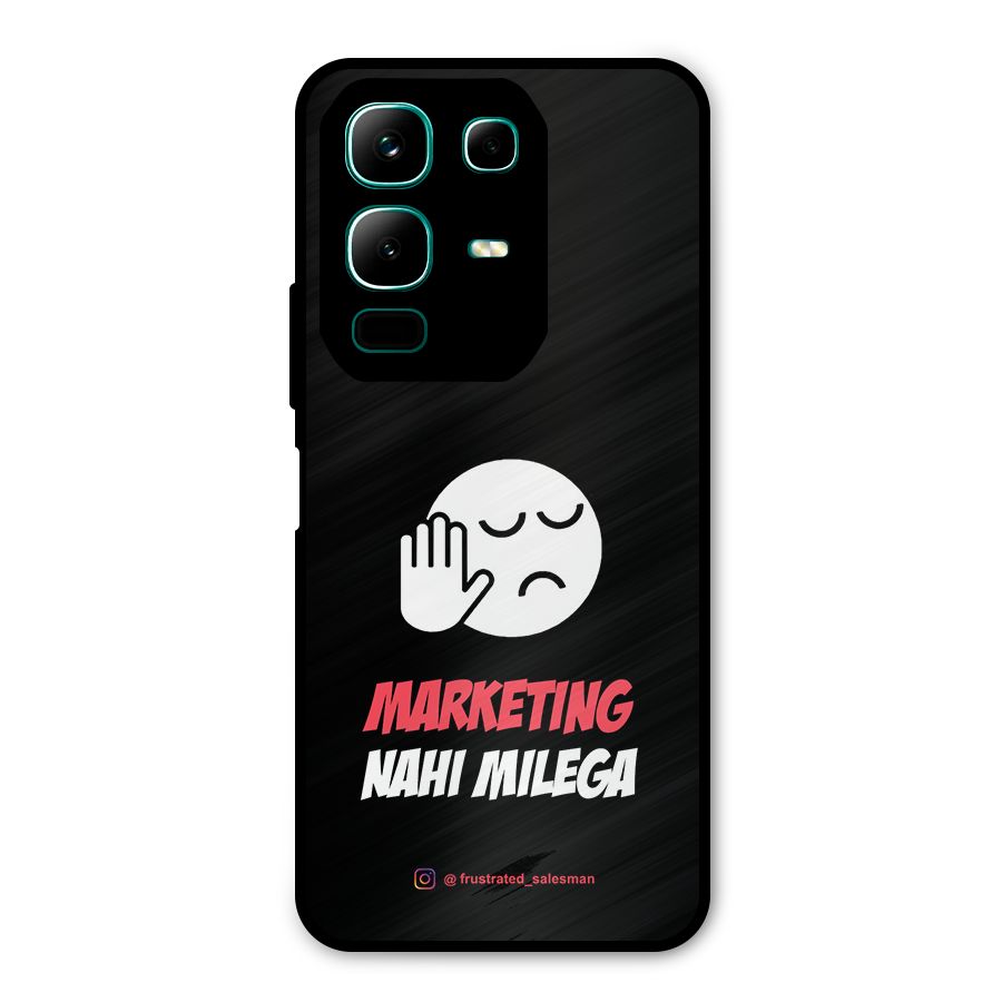 Marketing Nahi Milega Black Metal Back Case for Infinix Note 50x