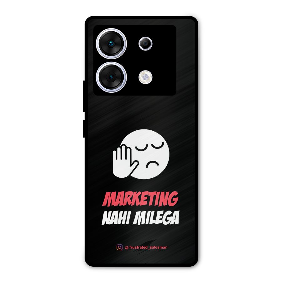 Marketing Nahi Milega Black Metal Back Case for Infinix Zero 30 5G