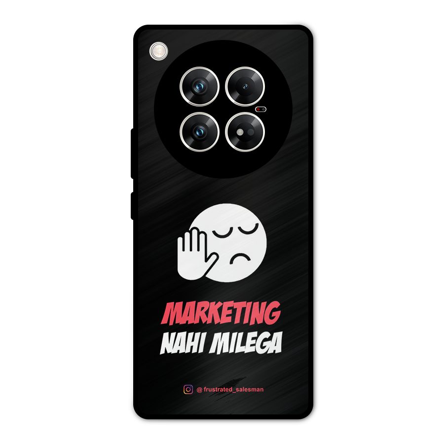 Marketing Nahi Milega Black Metal Back Case for Infinix Zero 40 5G