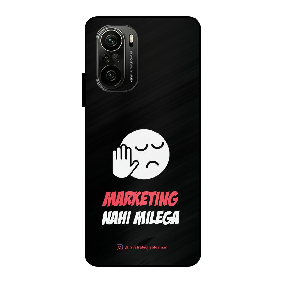 Marketing Nahi Milega Black Metal Back Case for Mi 11X Pro
