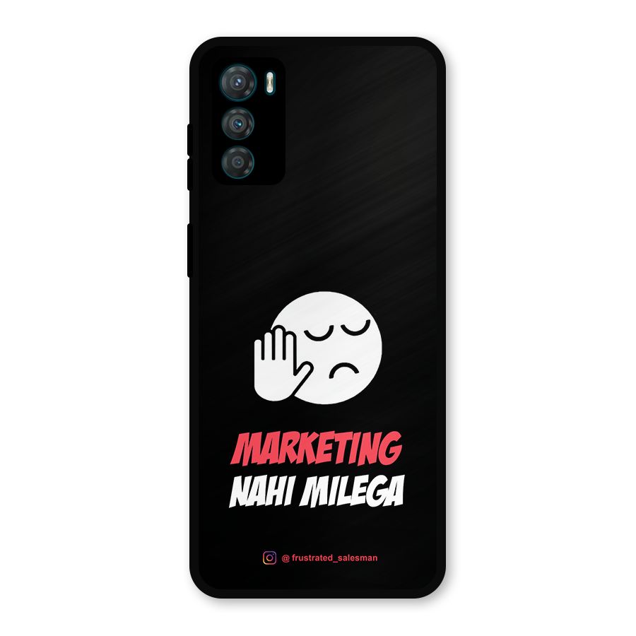 Marketing Nahi Milega Black Metal Back Case for Moto G42