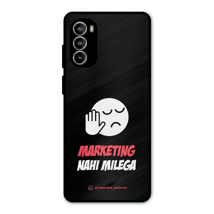 Marketing Nahi Milega Black Metal Back Case for Moto G52