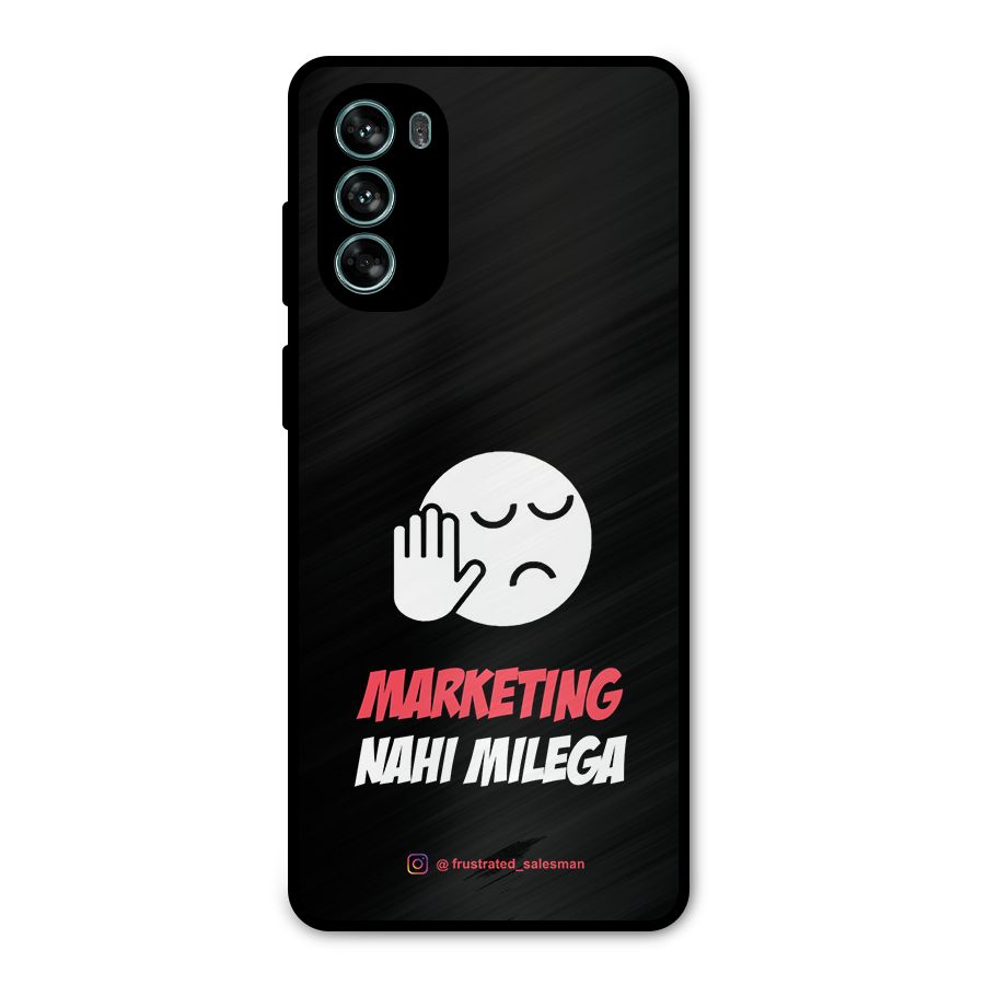 Marketing Nahi Milega Black Metal Back Case for Moto G62