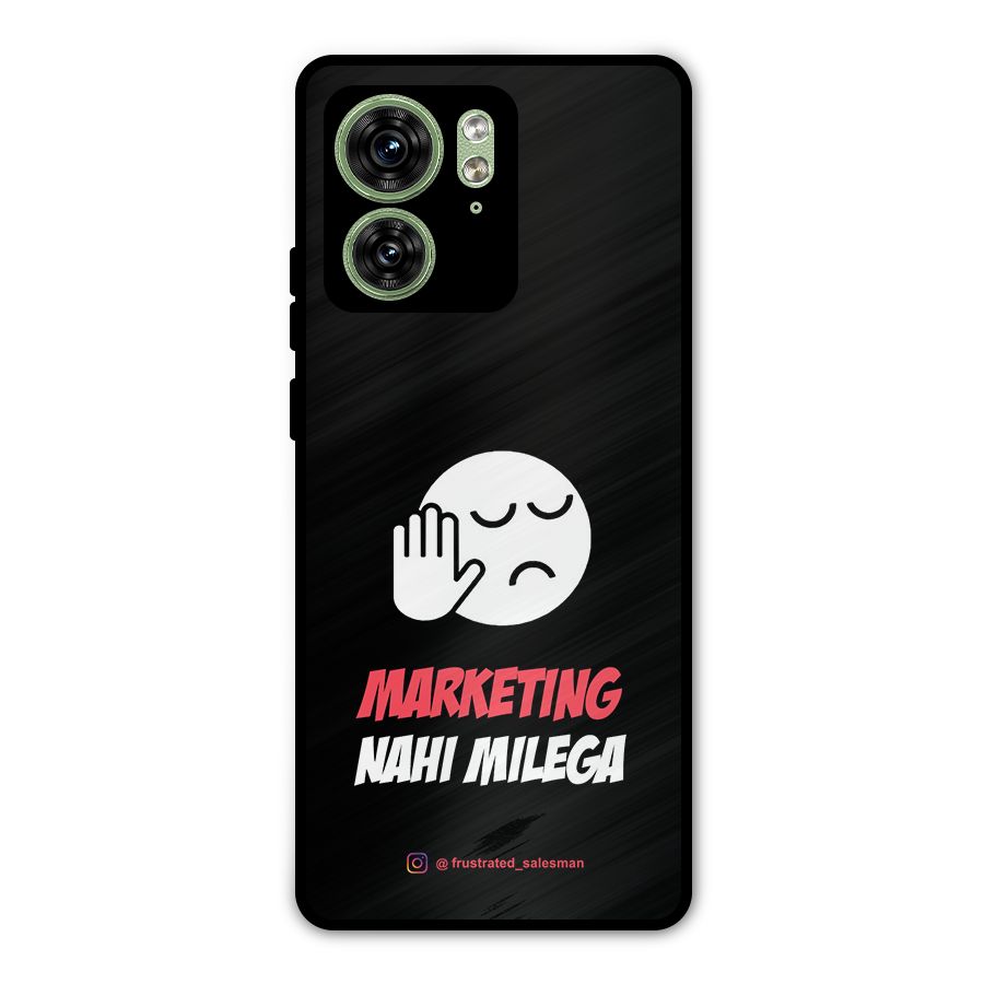 Marketing Nahi Milega Black Metal Back Case for Motorola Edge 40 5G