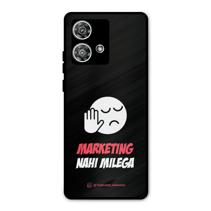 Marketing Nahi Milega Black Metal Back Case for Motorola Edge 40 Neo