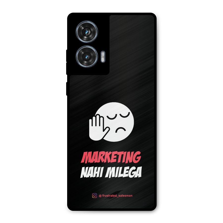 Marketing Nahi Milega Black Metal Back Case for Motorola Edge 50 Fusion