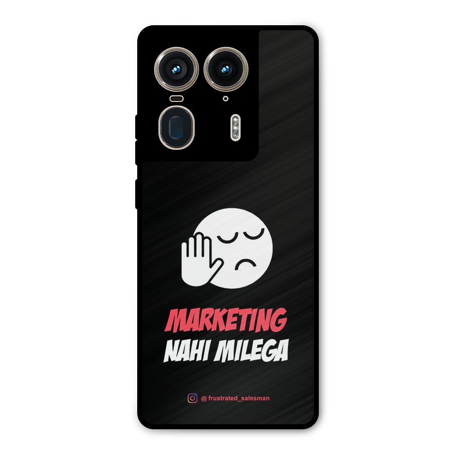 Marketing Nahi Milega Black Metal Back Case for Motorola Edge 50 Ultra