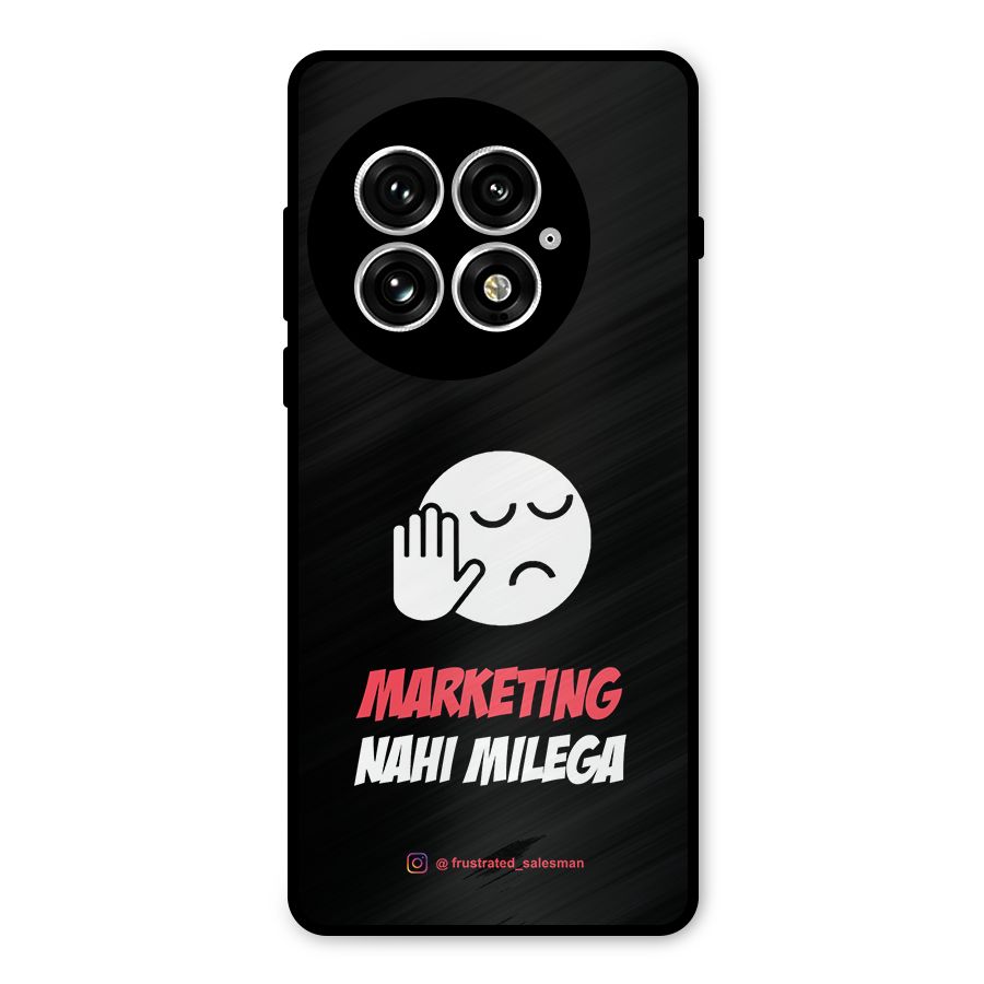 Marketing Nahi Milega Black Metal Back Case for OnePlus 13