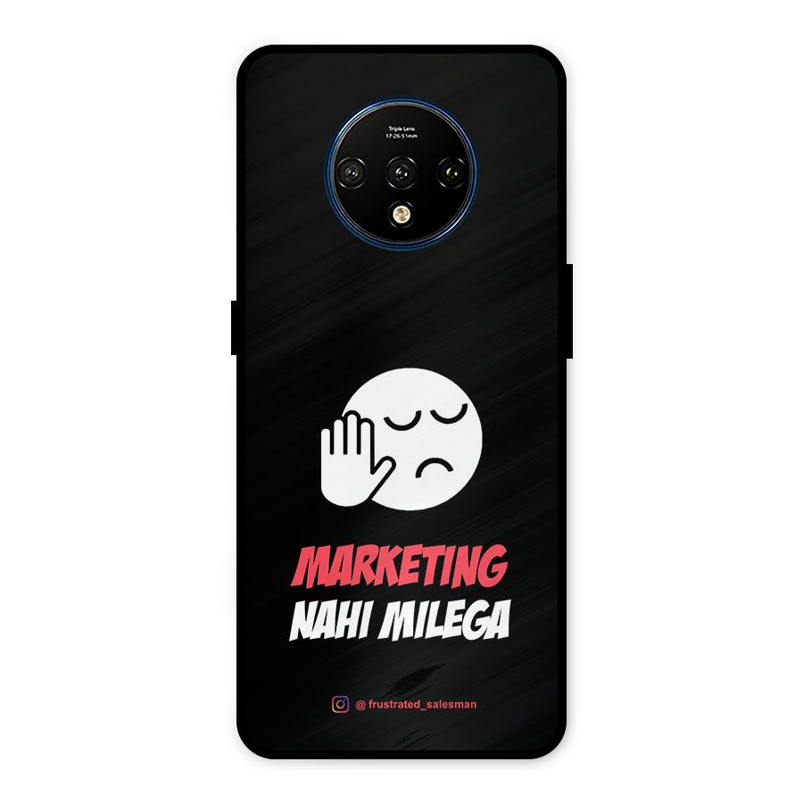 Marketing Nahi Milega Black Metal Back Case for OnePlus 7T