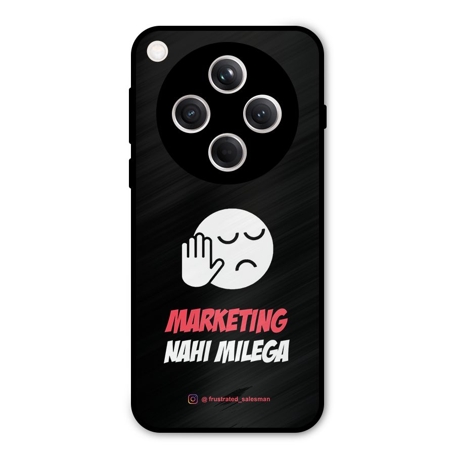 Marketing Nahi Milega Black Metal Back Case for Oppo Find X8