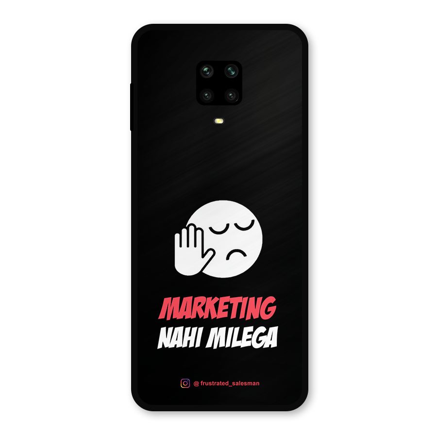 Marketing Nahi Milega Black Metal Back Case for Poco M2 Pro