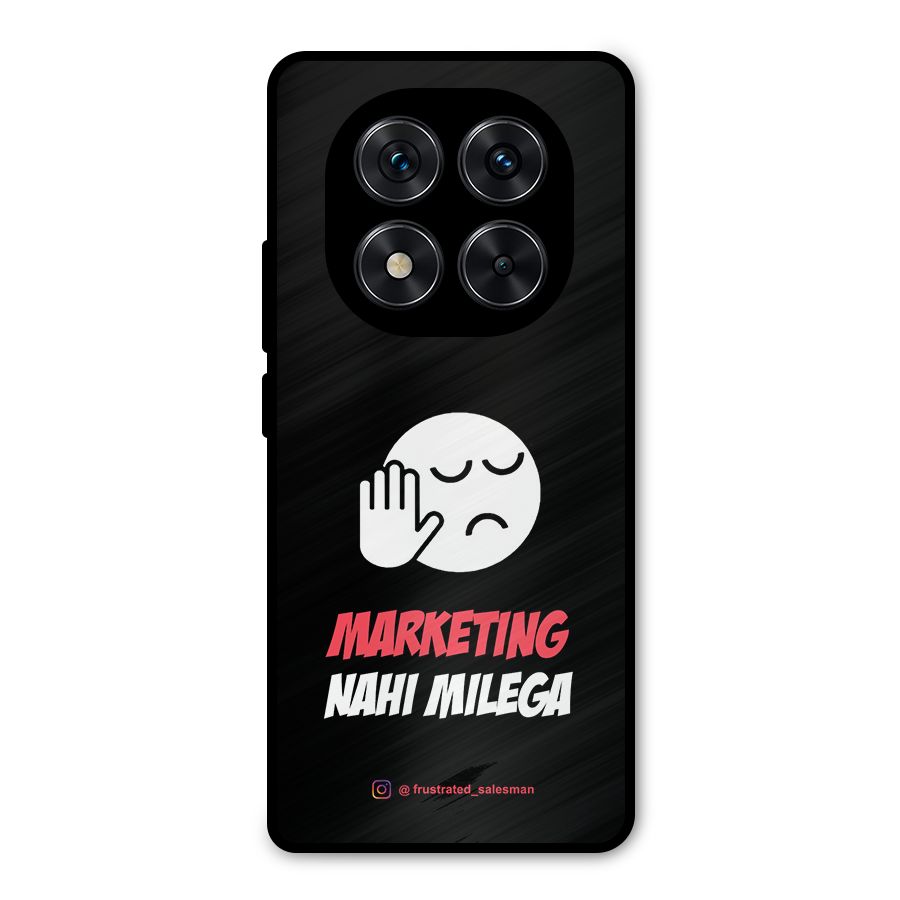 Marketing Nahi Milega Black Metal Back Case for Poco X7