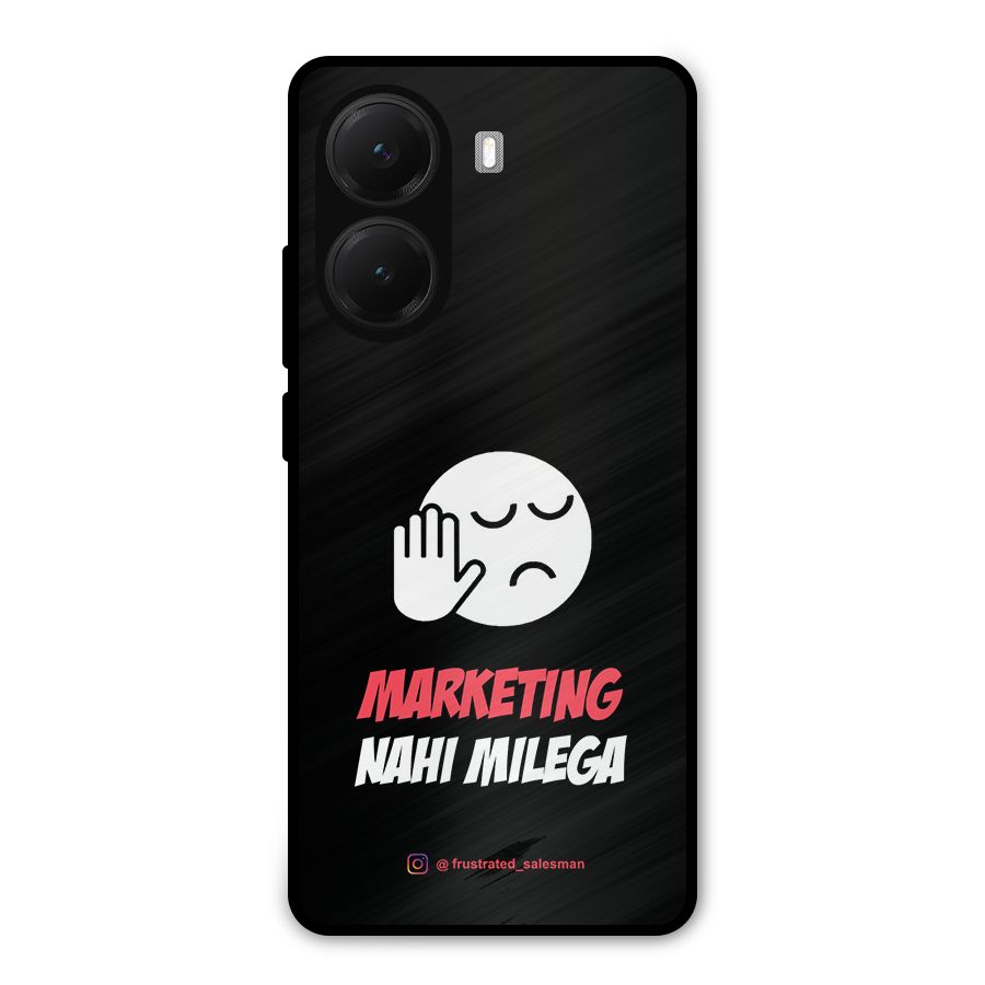 Marketing Nahi Milega Black Metal Back Case for Poco X7 Pro