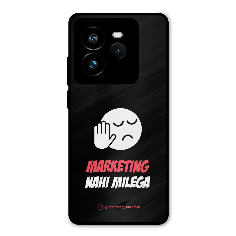 Marketing Nahi Milega Black Metal Back Case for Realme GT 7 Pro