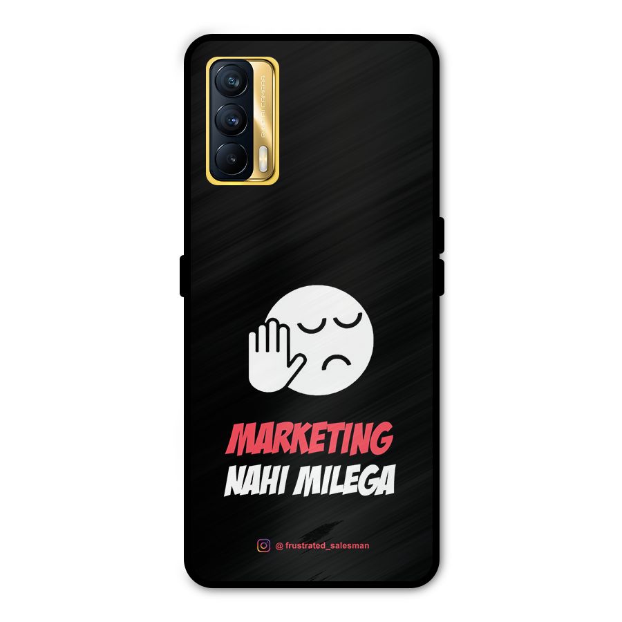 Marketing Nahi Milega Black Metal Back Case for Realme X7