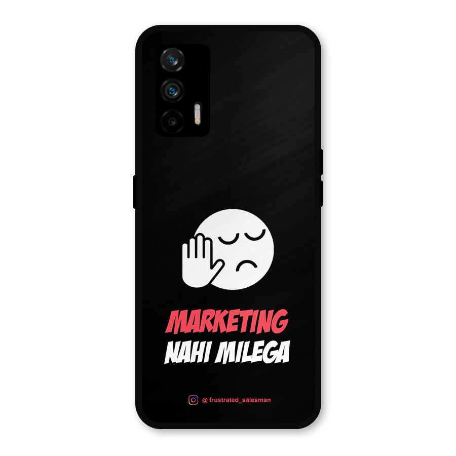 Marketing Nahi Milega Black Metal Back Case for Realme X7 Max