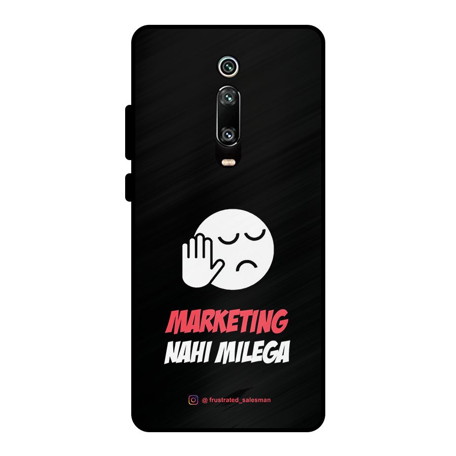 Marketing Nahi Milega Black Metal Back Case for Redmi K20 Pro