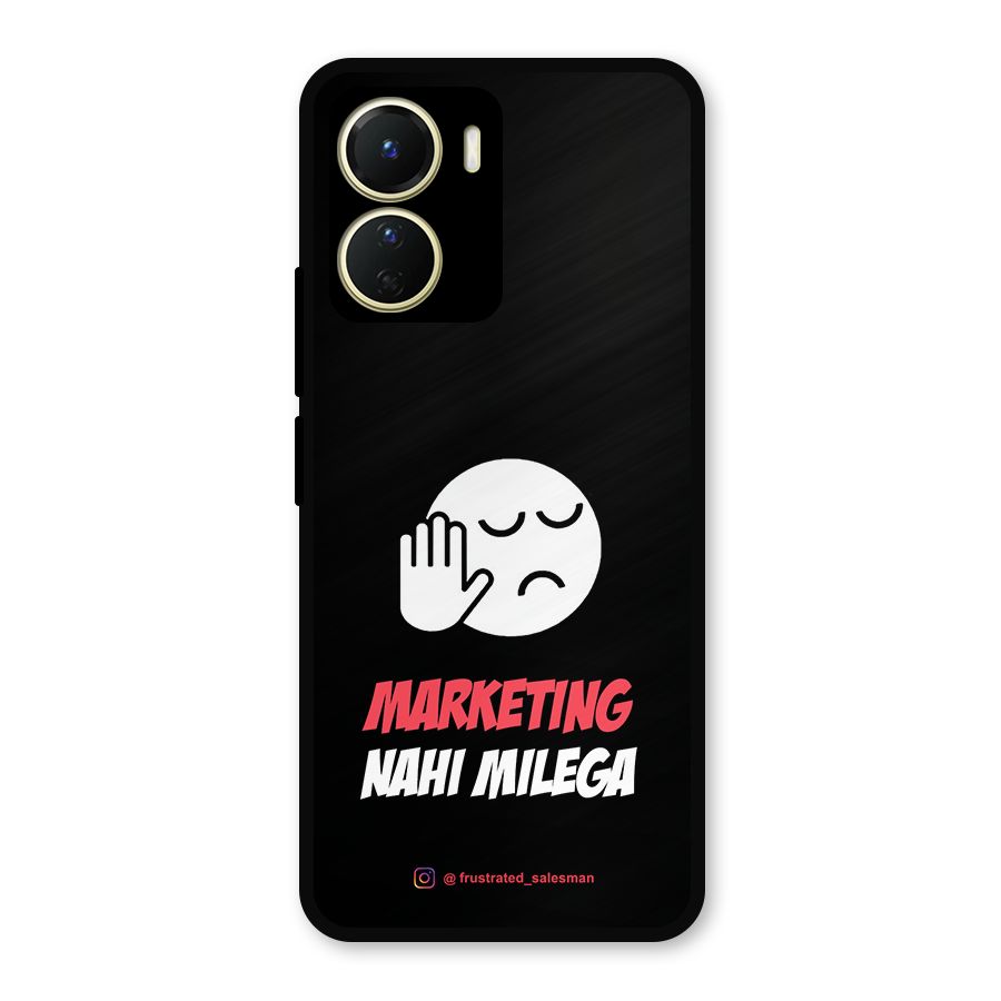 Marketing Nahi Milega Black Metal Back Case for Vivo T2x