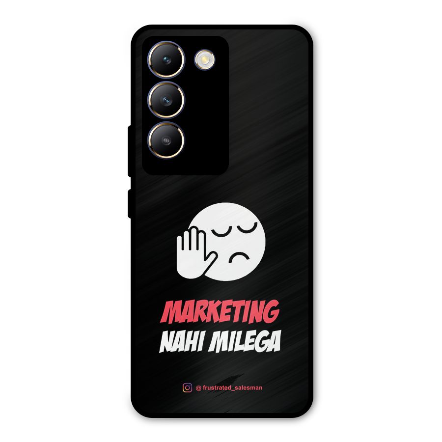 Marketing Nahi Milega Black Metal Back Case for Vivo T3 5G
