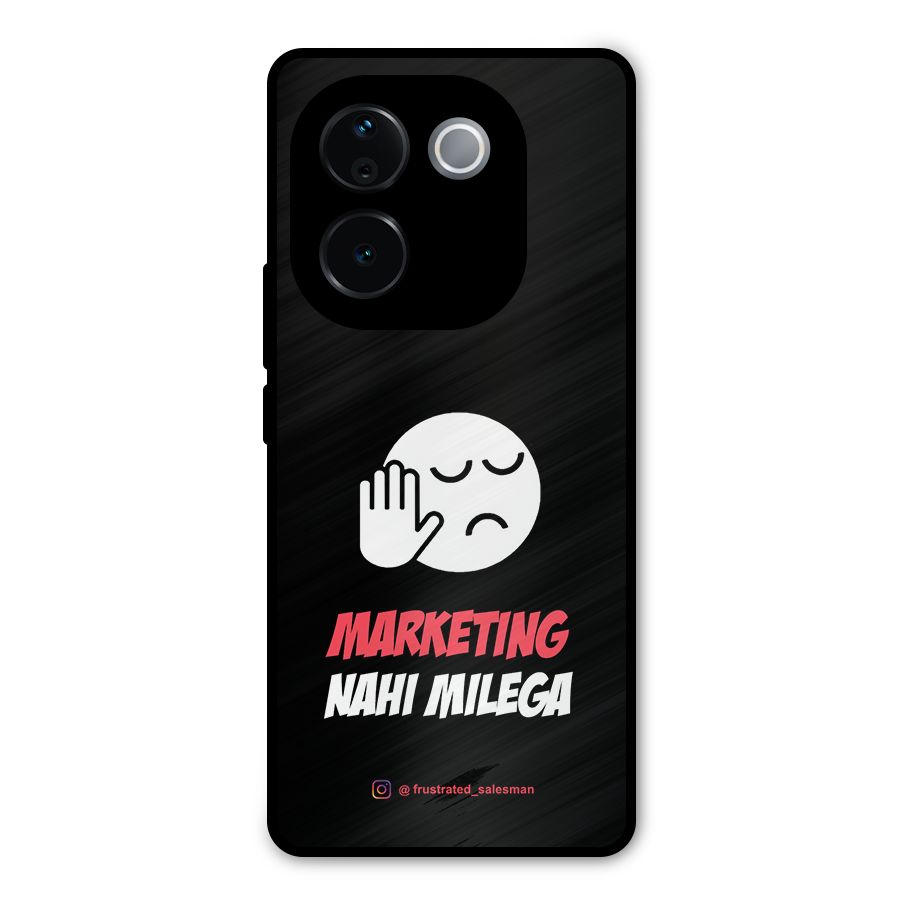 Marketing Nahi Milega Black Metal Back Case for Vivo T3 Pro