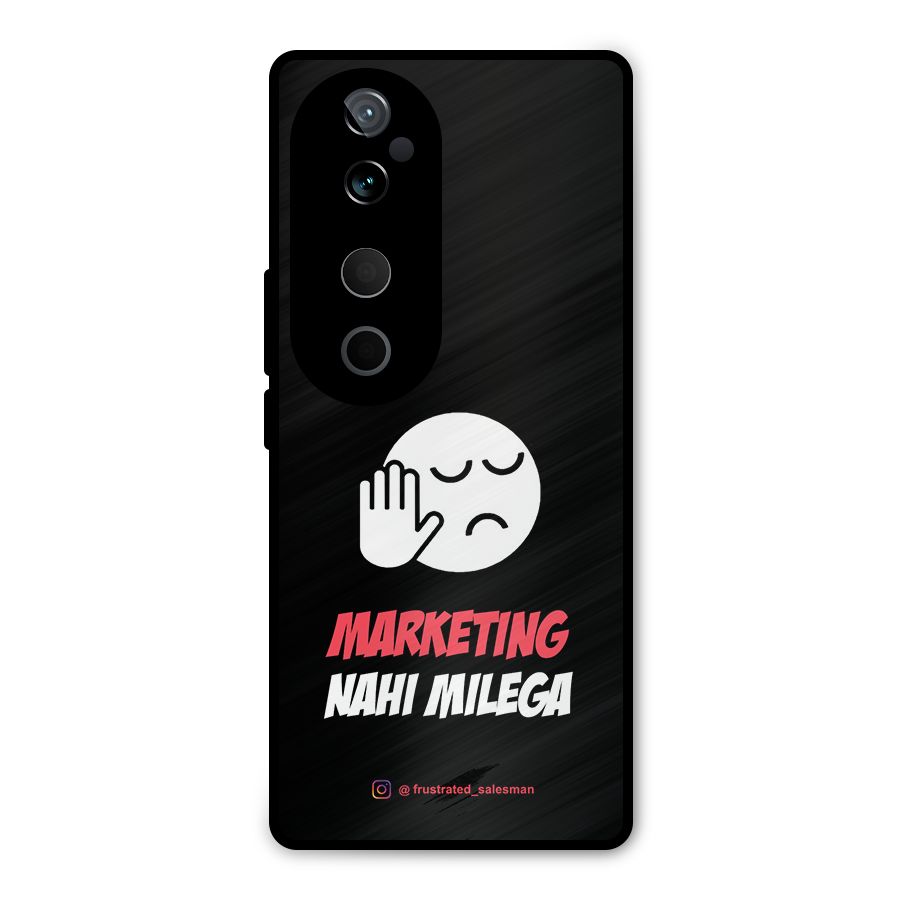 Marketing Nahi Milega Black Metal Back Case for Vivo T3 Ultra