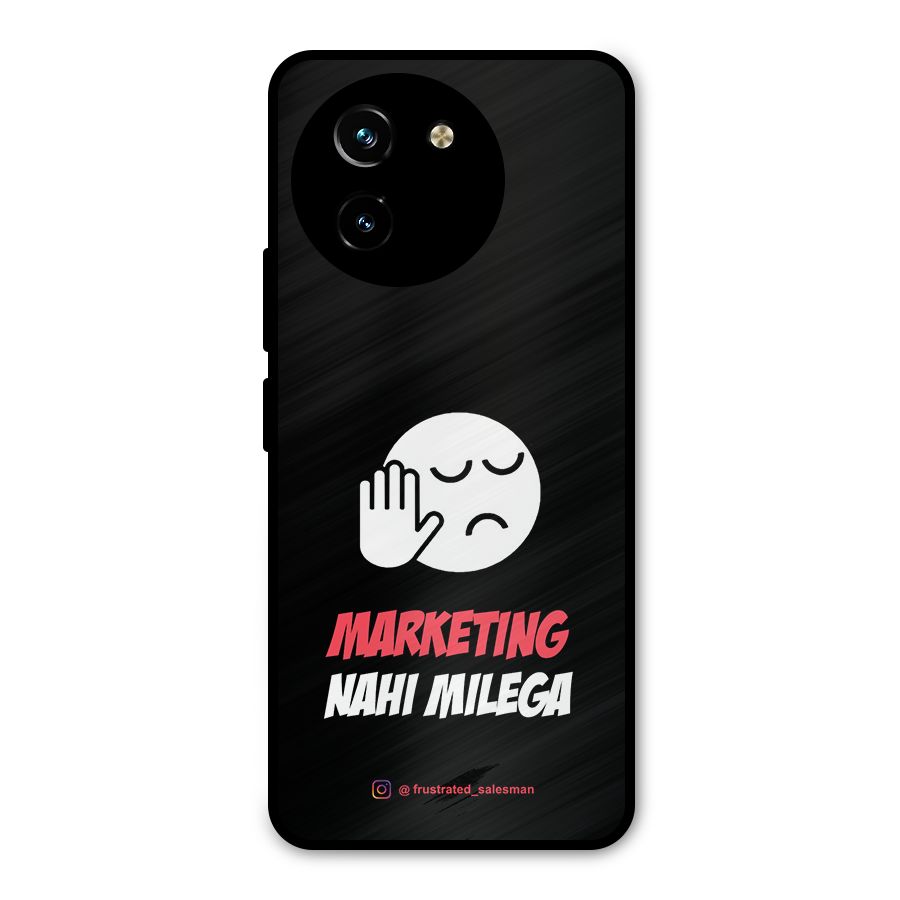Marketing Nahi Milega Black Metal Back Case for Vivo T3x