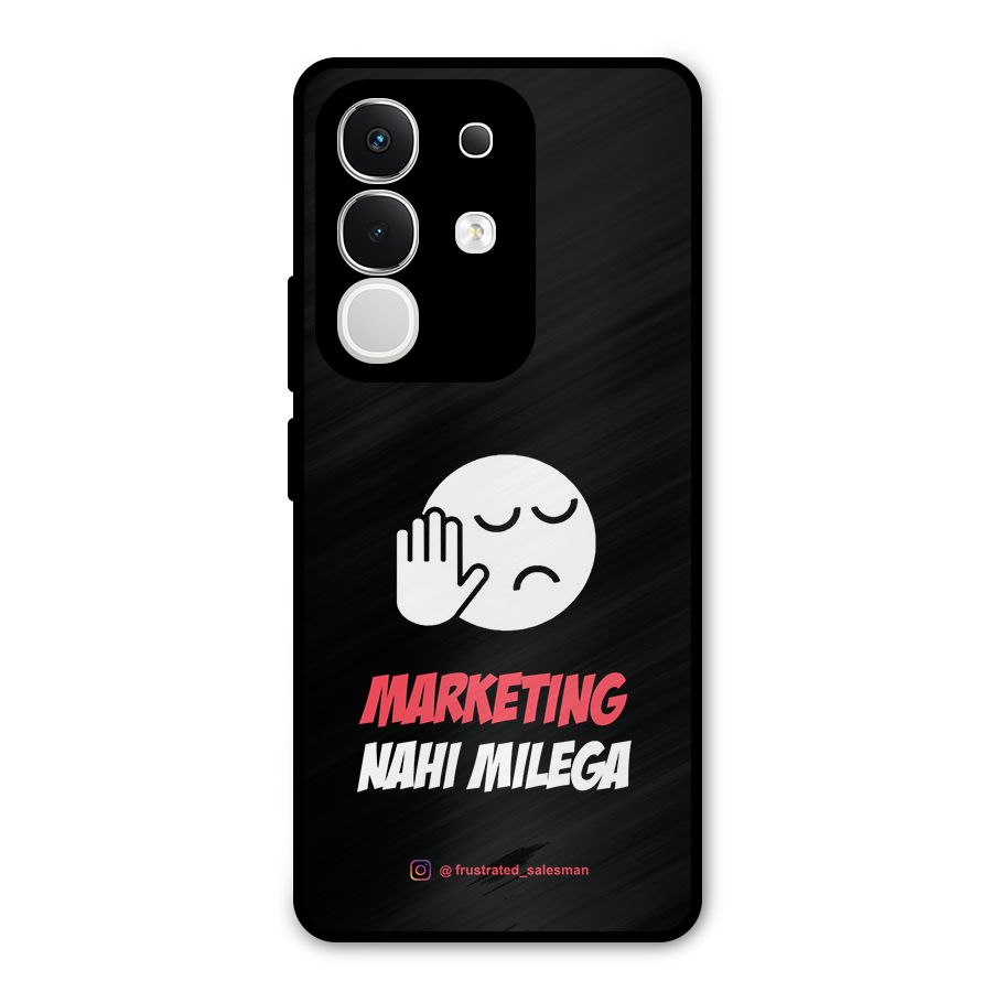 Marketing Nahi Milega Black Metal Back Case for Vivo T4x