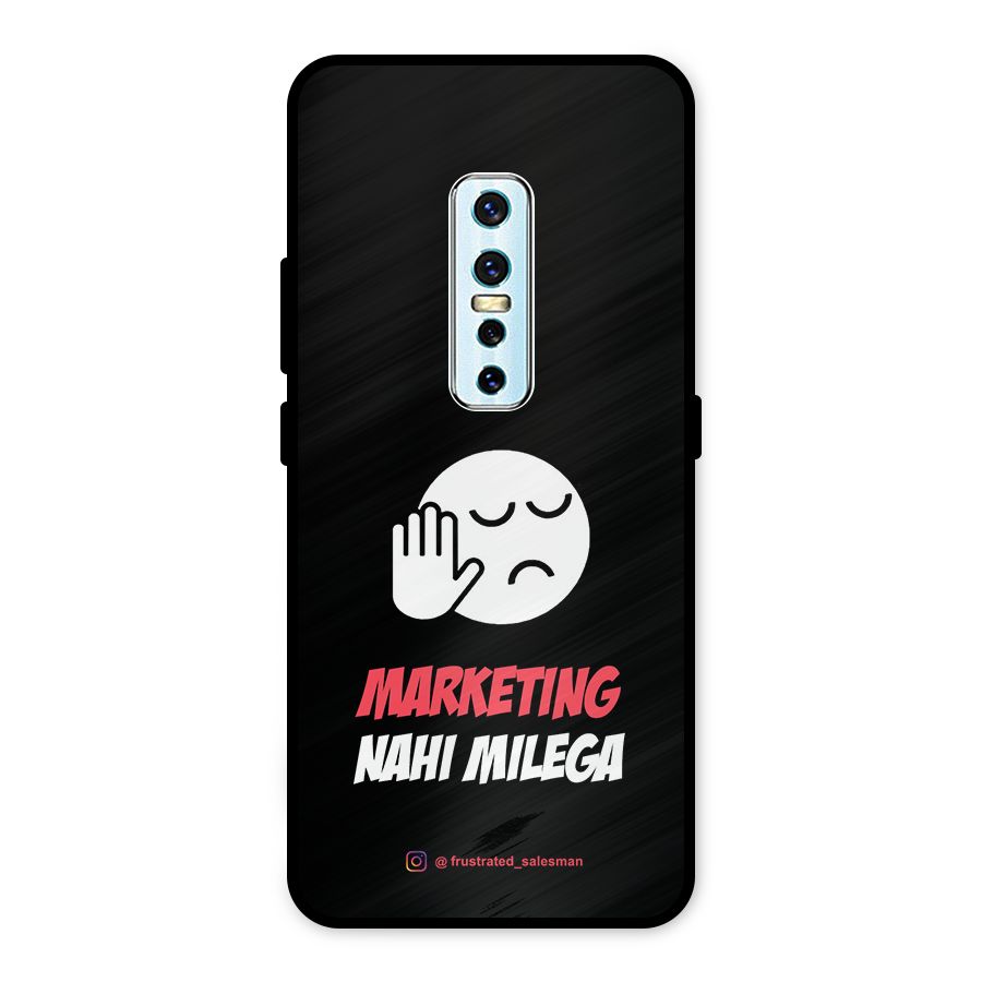 Marketing Nahi Milega Black Metal Back Case for Vivo V17 Pro