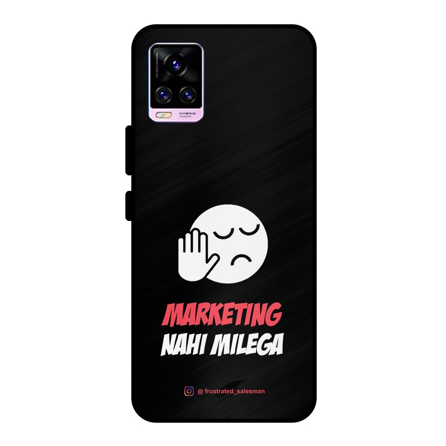 Marketing Nahi Milega Black Metal Back Case for Vivo V20 Pro