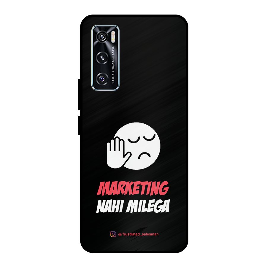 Marketing Nahi Milega Black Metal Back Case for Vivo V20 SE