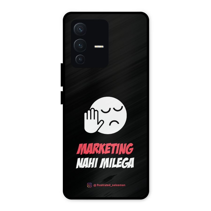 Marketing Nahi Milega Black Metal Back Case for Vivo V23 5G