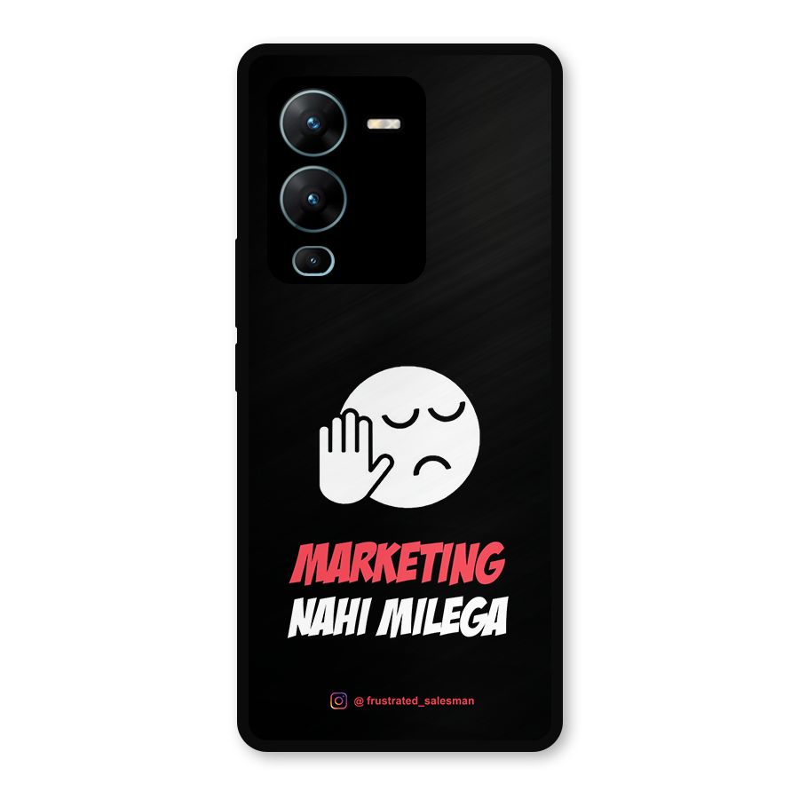 Marketing Nahi Milega Black Metal Back Case for Vivo V25 Pro