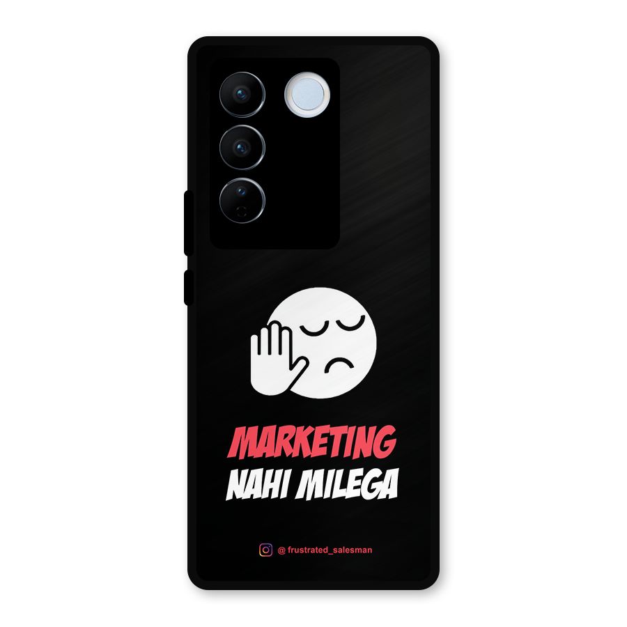 Marketing Nahi Milega Black Metal Back Case for Vivo V27