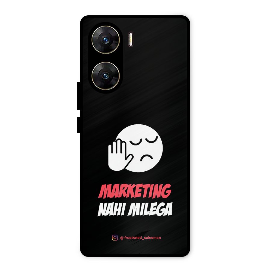 Marketing Nahi Milega Black Metal Back Case for Vivo V29e
