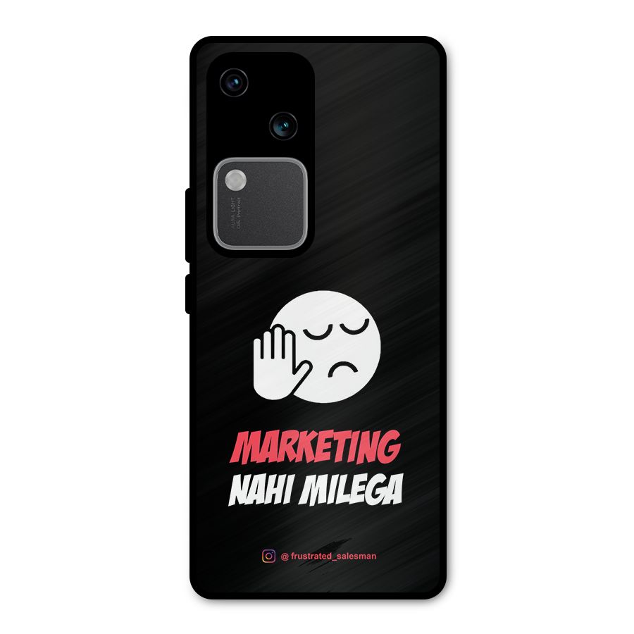 Marketing Nahi Milega Black Metal Back Case for Vivo V30