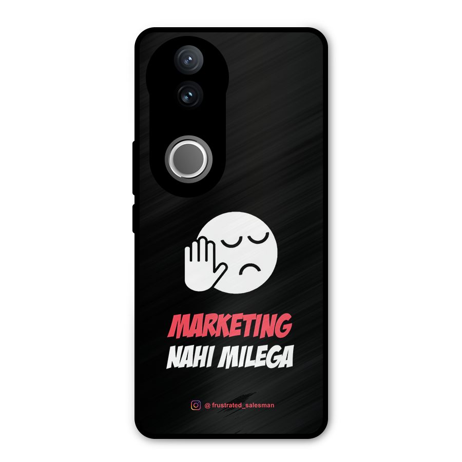 Marketing Nahi Milega Black Metal Back Case for Vivo V50e