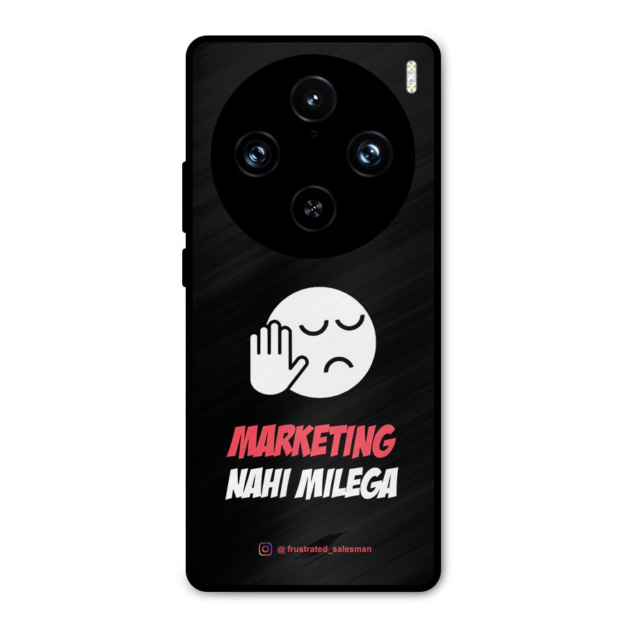Marketing Nahi Milega Black Metal Back Case for Vivo X100 Pro