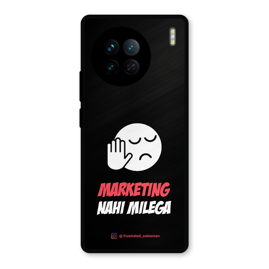 Marketing Nahi Milega Black Metal Back Case for Vivo X90