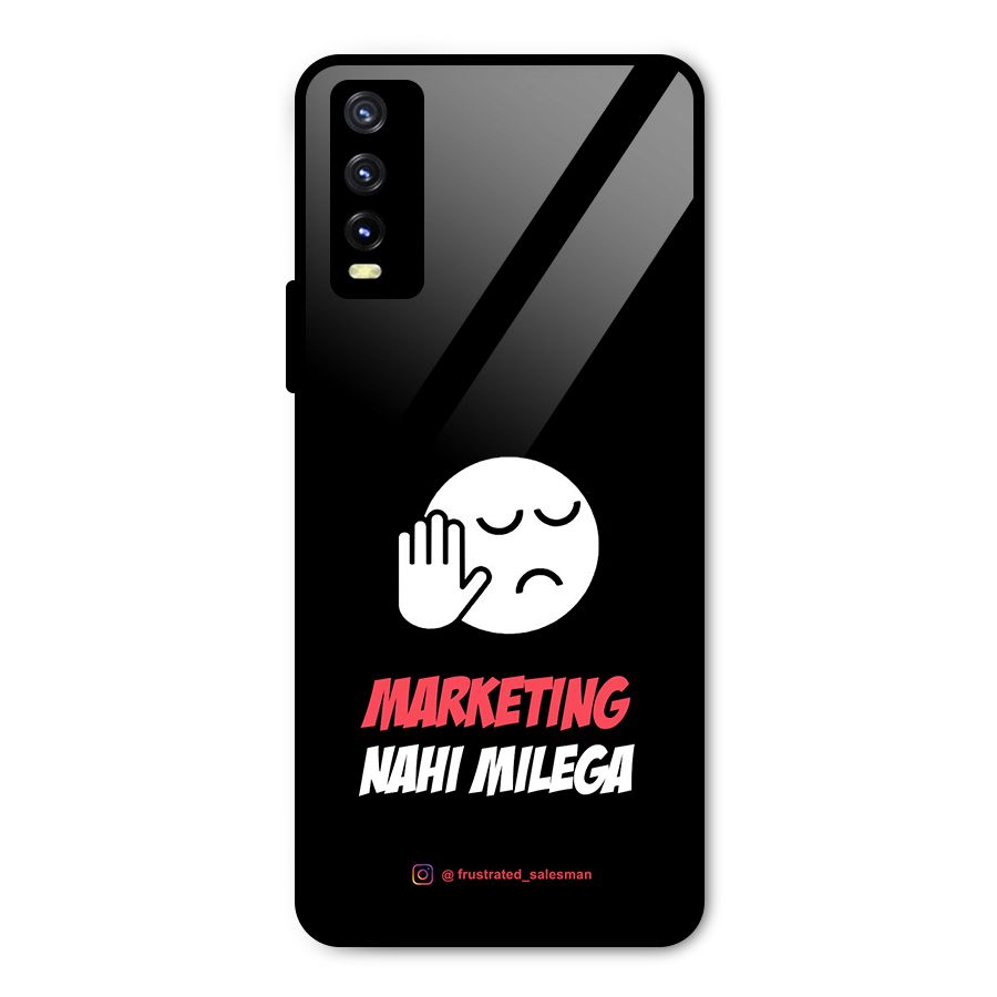 Marketing Nahi Milega Black Metal Back Case for Vivo Y20