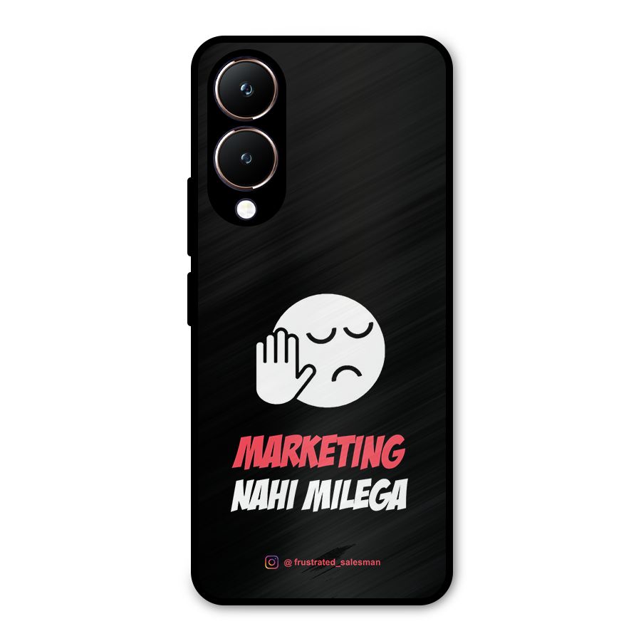 Marketing Nahi Milega Black Metal Back Case for Vivo Y28
