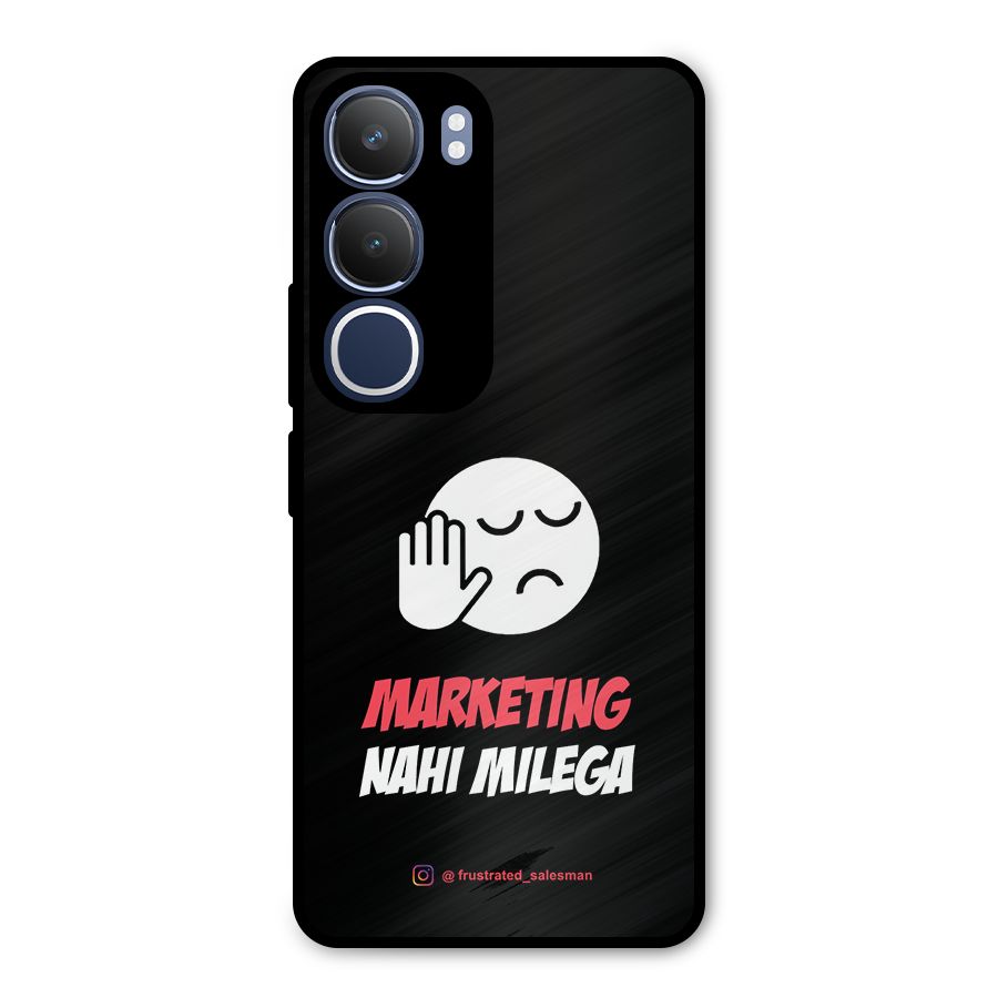 Marketing Nahi Milega Black Metal Back Case for Vivo Y29