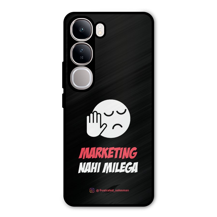 Marketing Nahi Milega Black Metal Back Case for Vivo Y300