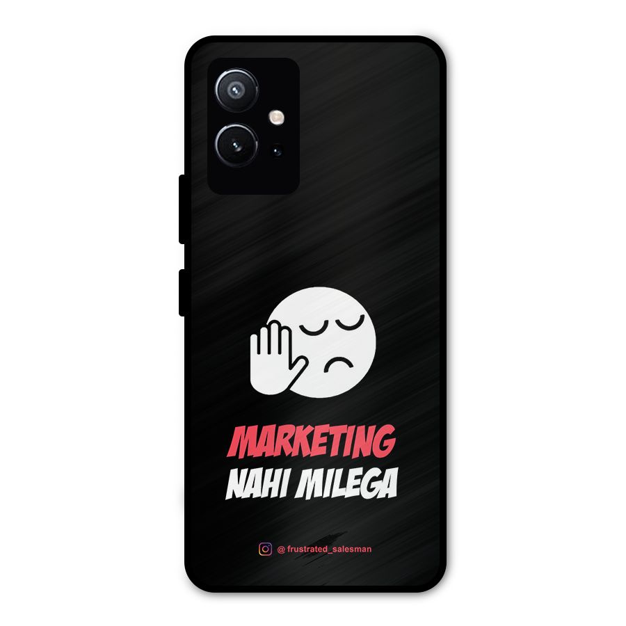 Marketing Nahi Milega Black Metal Back Case for Vivo Y75 5G