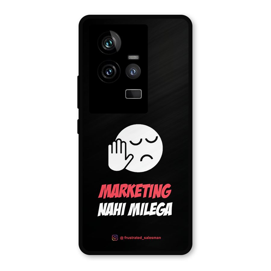 Marketing Nahi Milega Black Metal Back Case for iQOO 11 5G